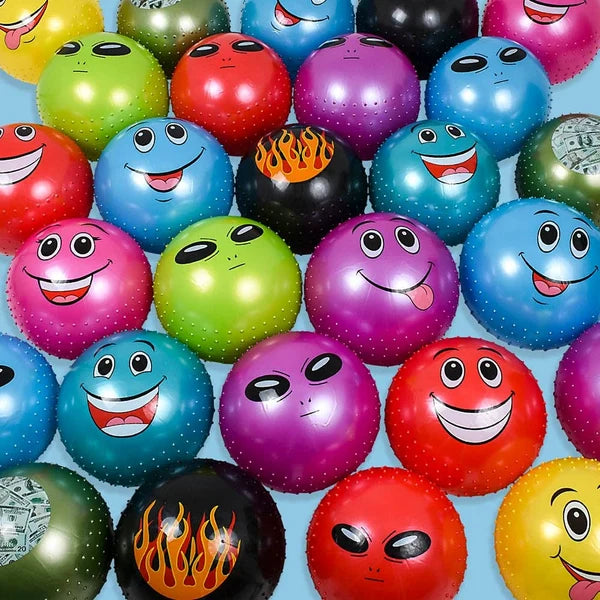 60 Count 18" Knobby Balls – Fun Kids Outdoor Play Balls